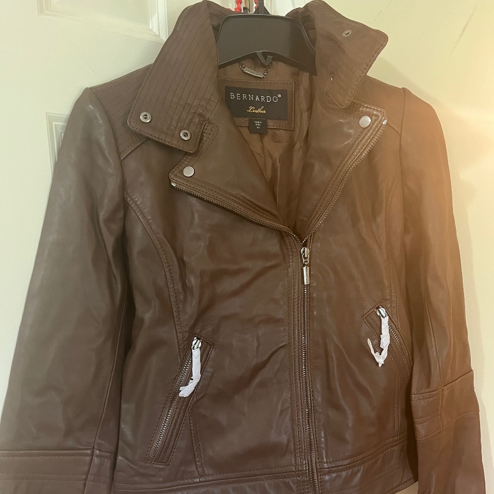 Real leather jacket brand new with tag